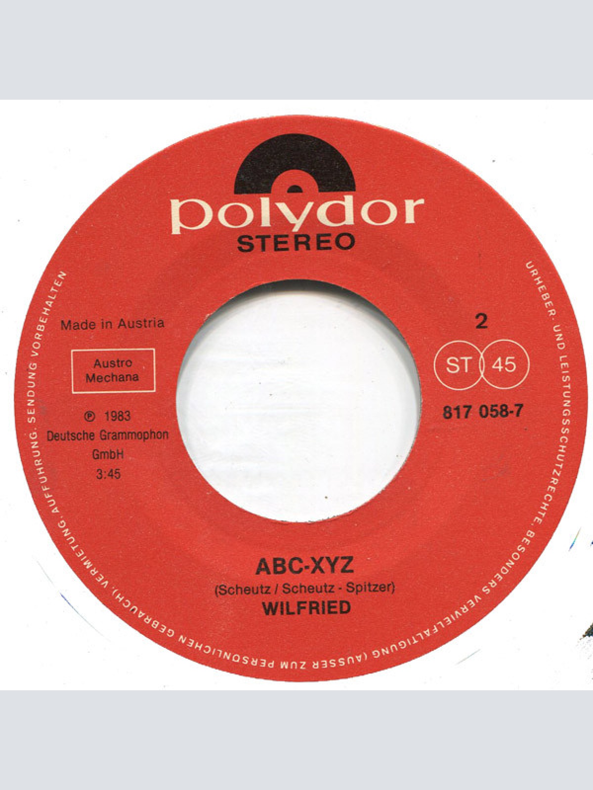 Vinyl / Wilfried - Lass Mi Bei Dir Sein