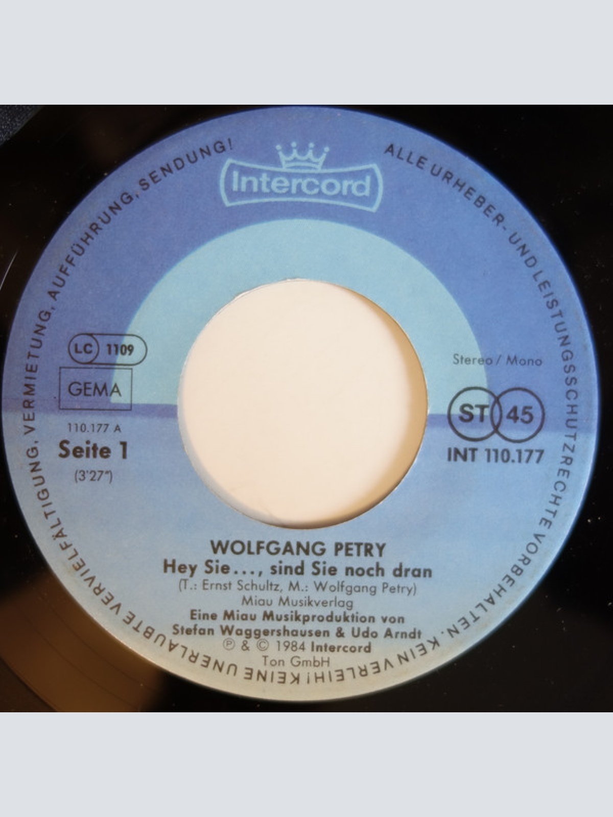 Vinyl / Wolfgang Petry - Hey Sie, Sind Sie Noch Dran