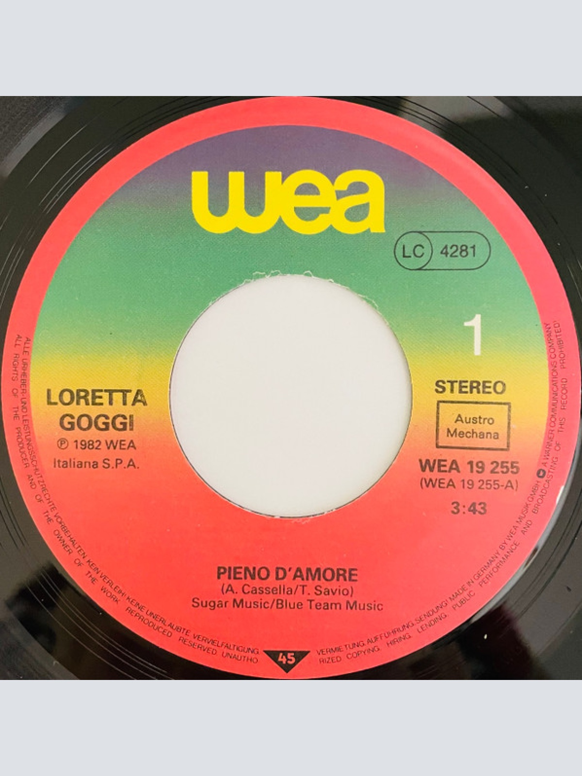 Vinyl / Loretta Goggi - Pieno D'Amore