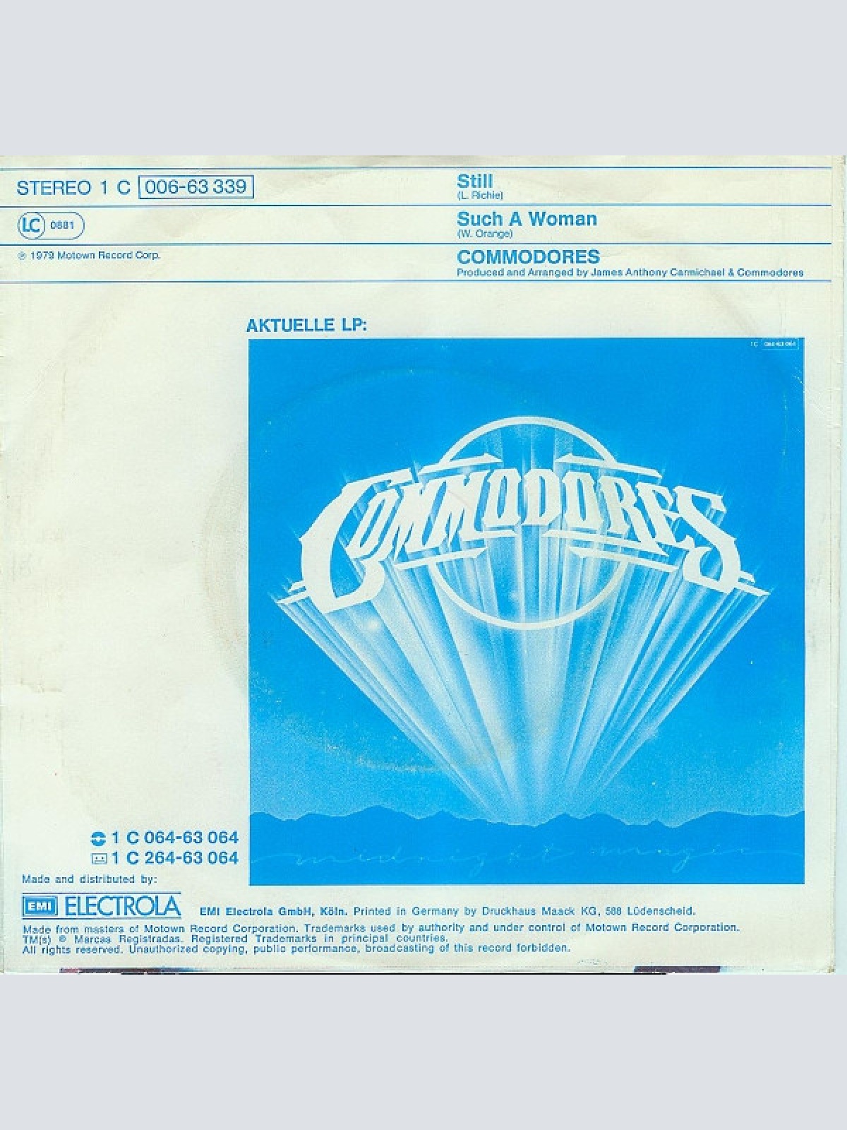 Vinyl / Commodores - Still