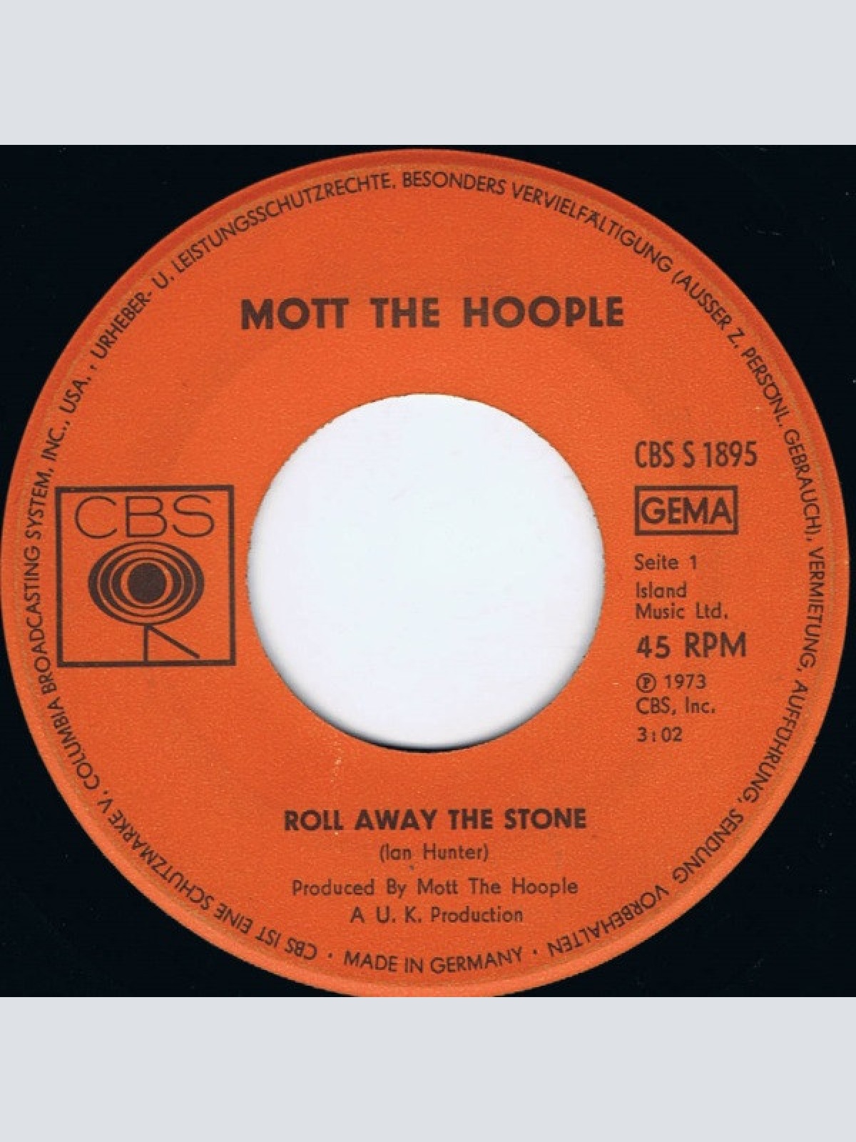 Vinyl / Mott The Hoople - Roll Away The Stone