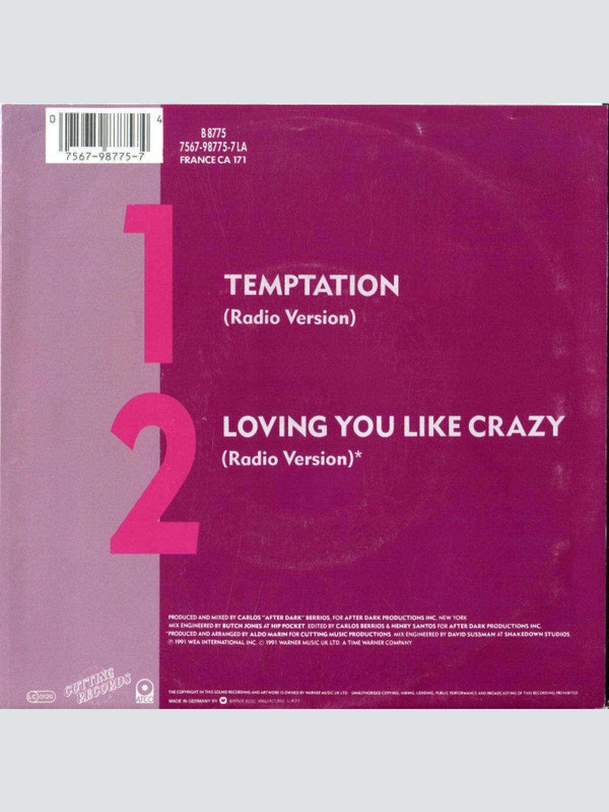 Vinyl / Corina - Temptation