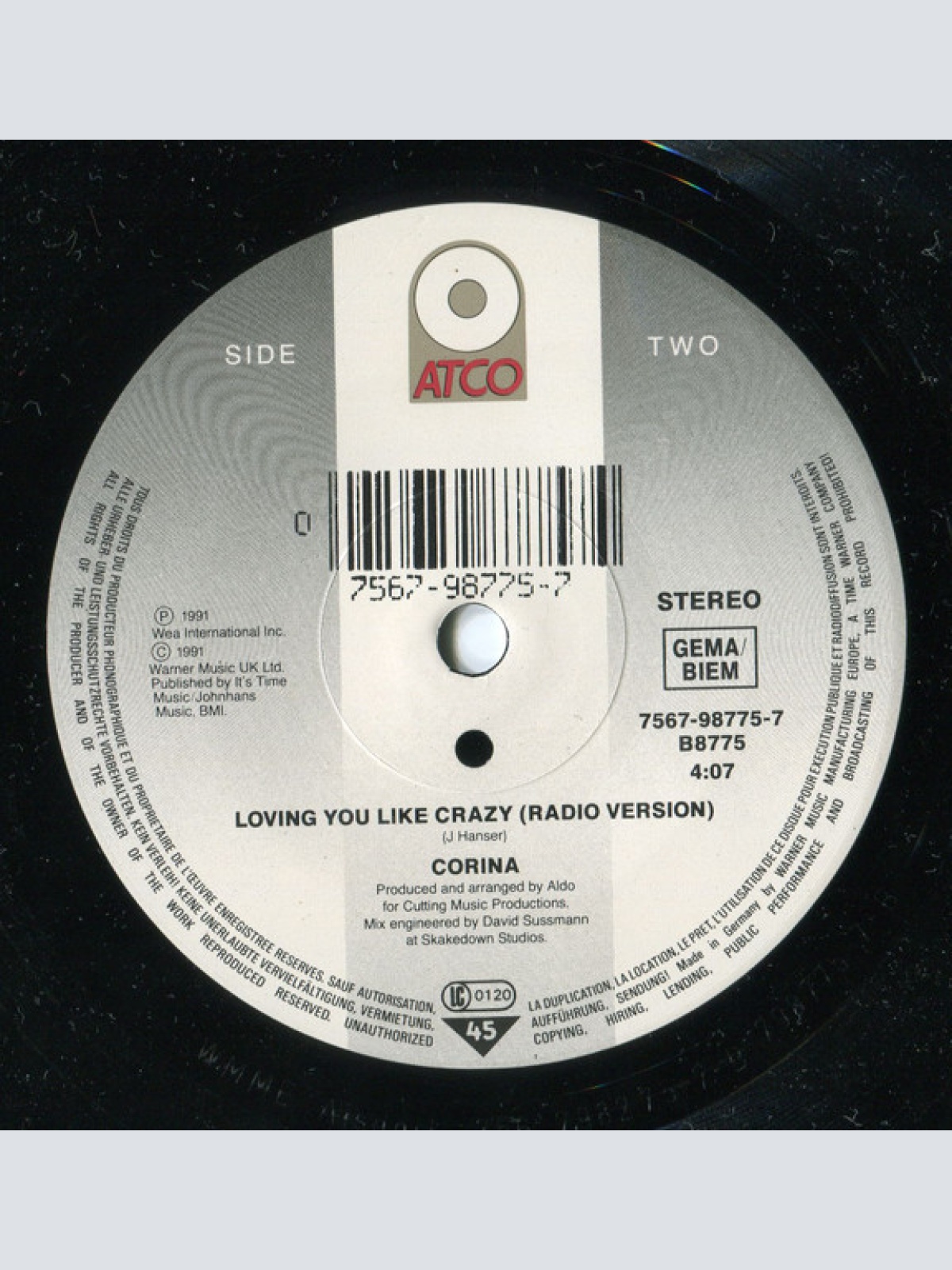 Vinyl / Corina - Temptation