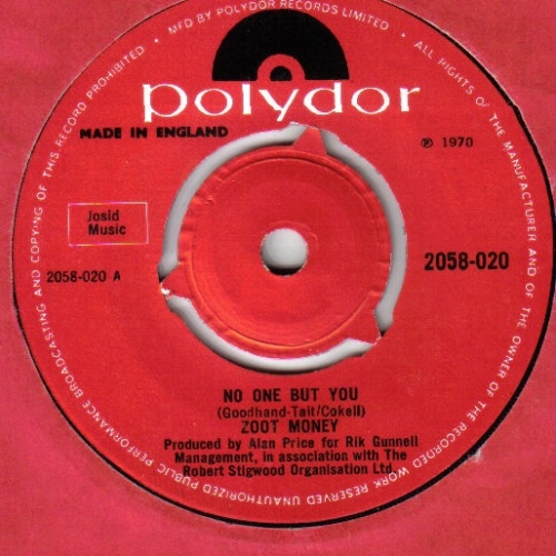 Vinyl / Zoot Money - No One But You
