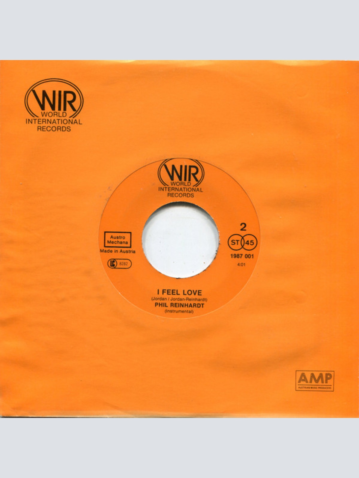 Vinyl / Phil Reinhardt - I Feel Love