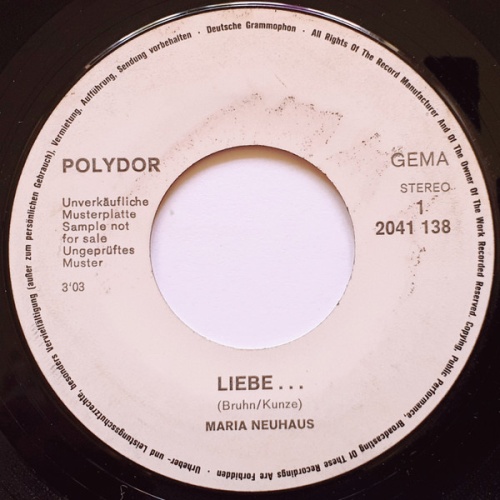 Vinyl / Maria Neuhaus - Liebe.....