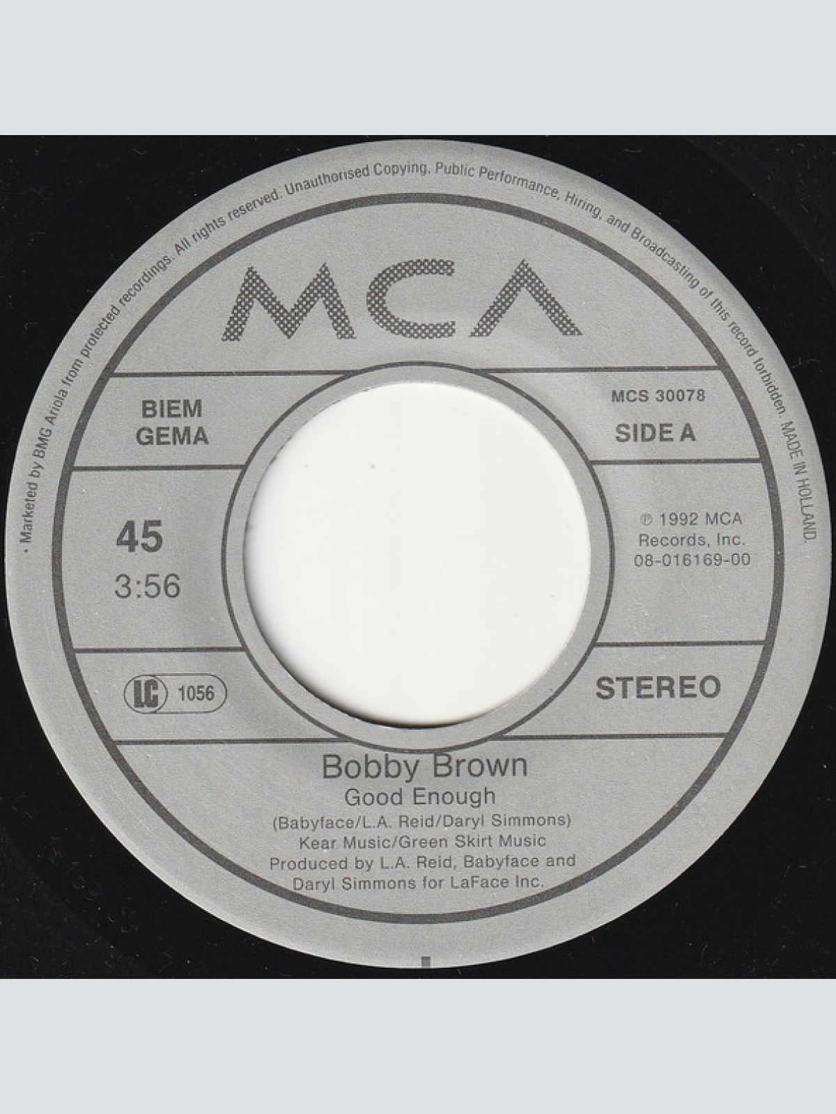 Vinyl / Bobby Brown - Good Enough