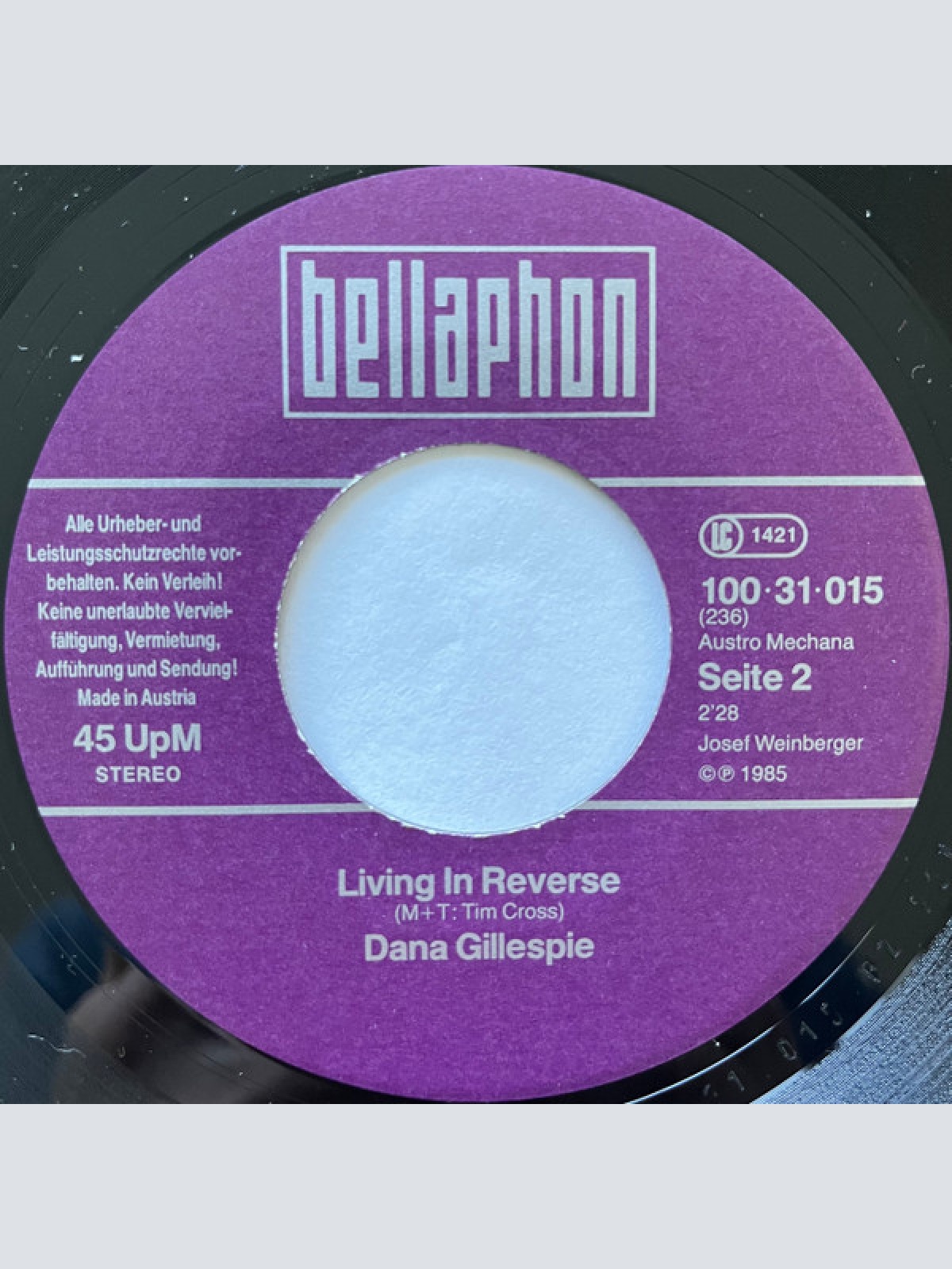 Vinyl / Dana Gillespie - In Danger Tonight