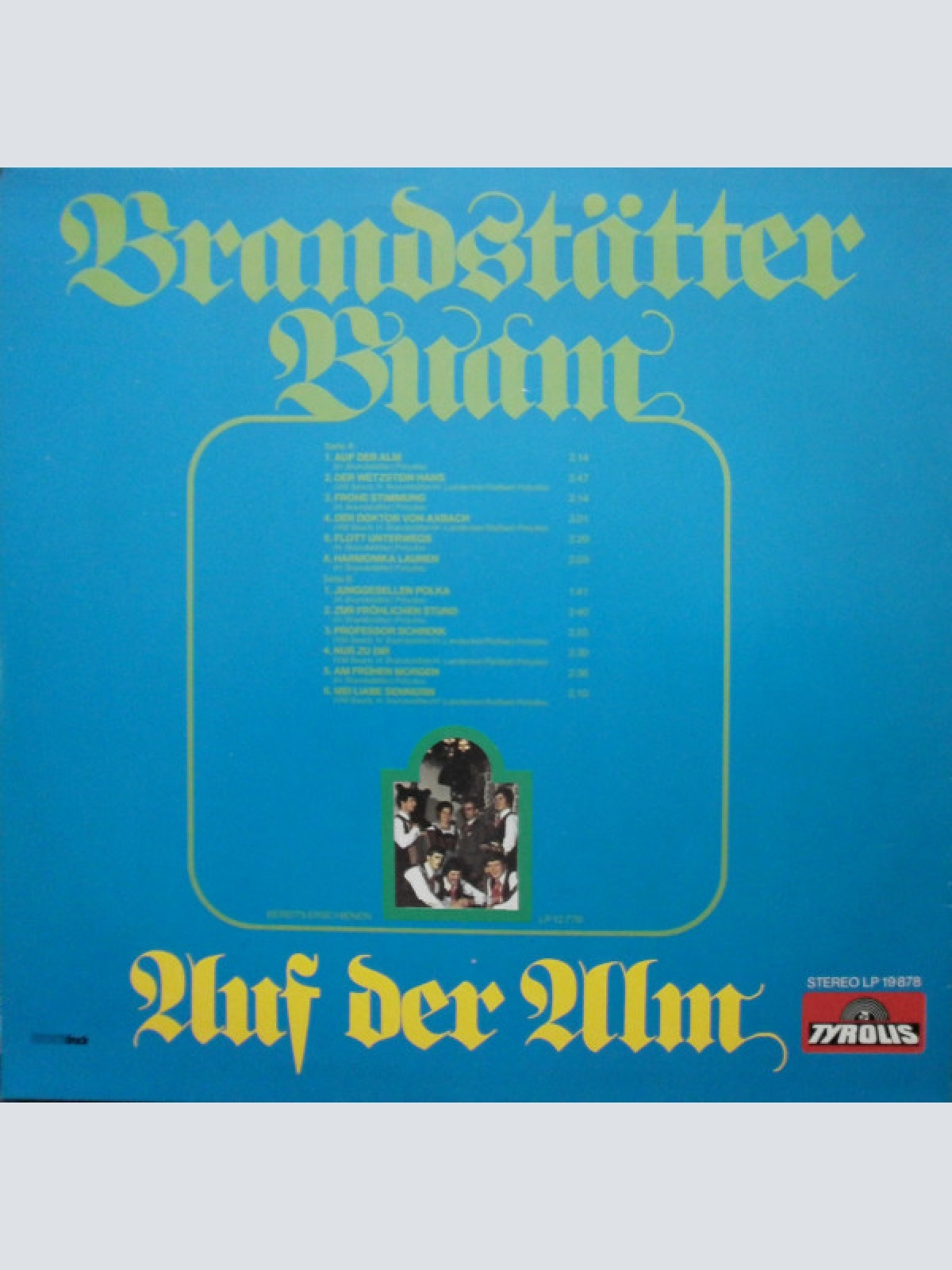 Vinyl / BrandStätter Buam - Auf Der Alm