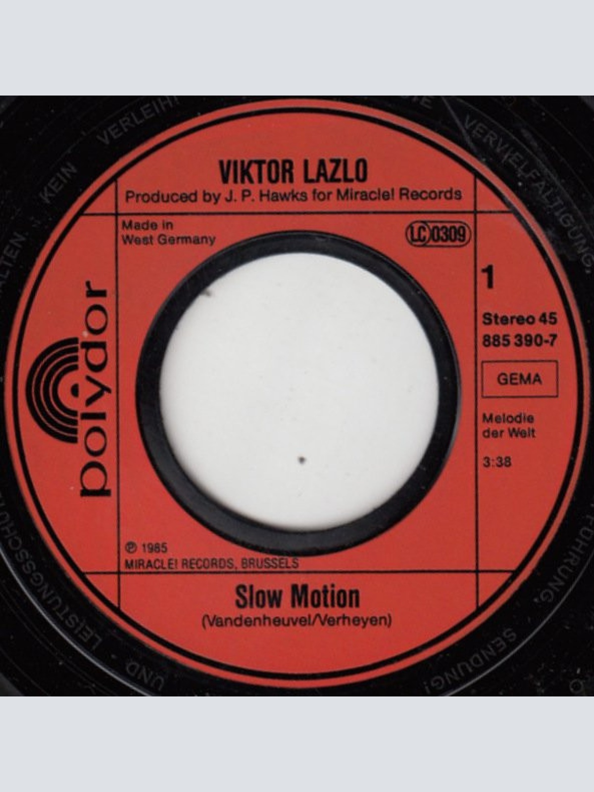 Vinyl / Viktor Lazlo - Slow Motion