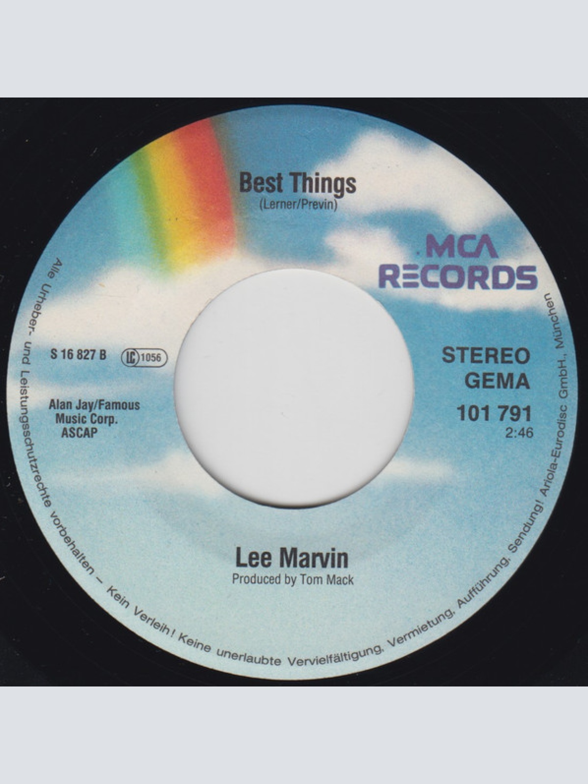 Vinyl / Lee Marvin - Wand'rin' Star / Best Things