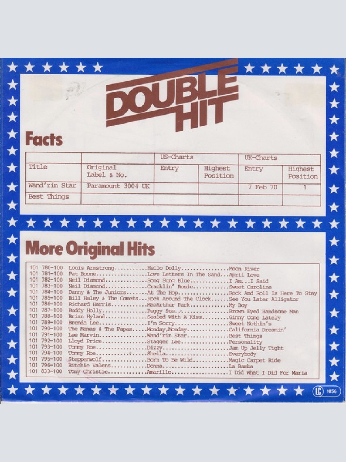 Vinyl / Lee Marvin - Wand'rin' Star / Best Things