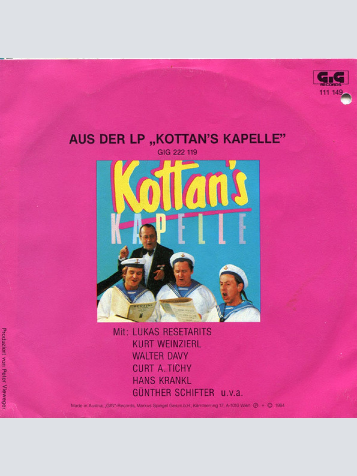 Vinyl / Kottan's Kapelle - Wo Bleibt Der Detektiv