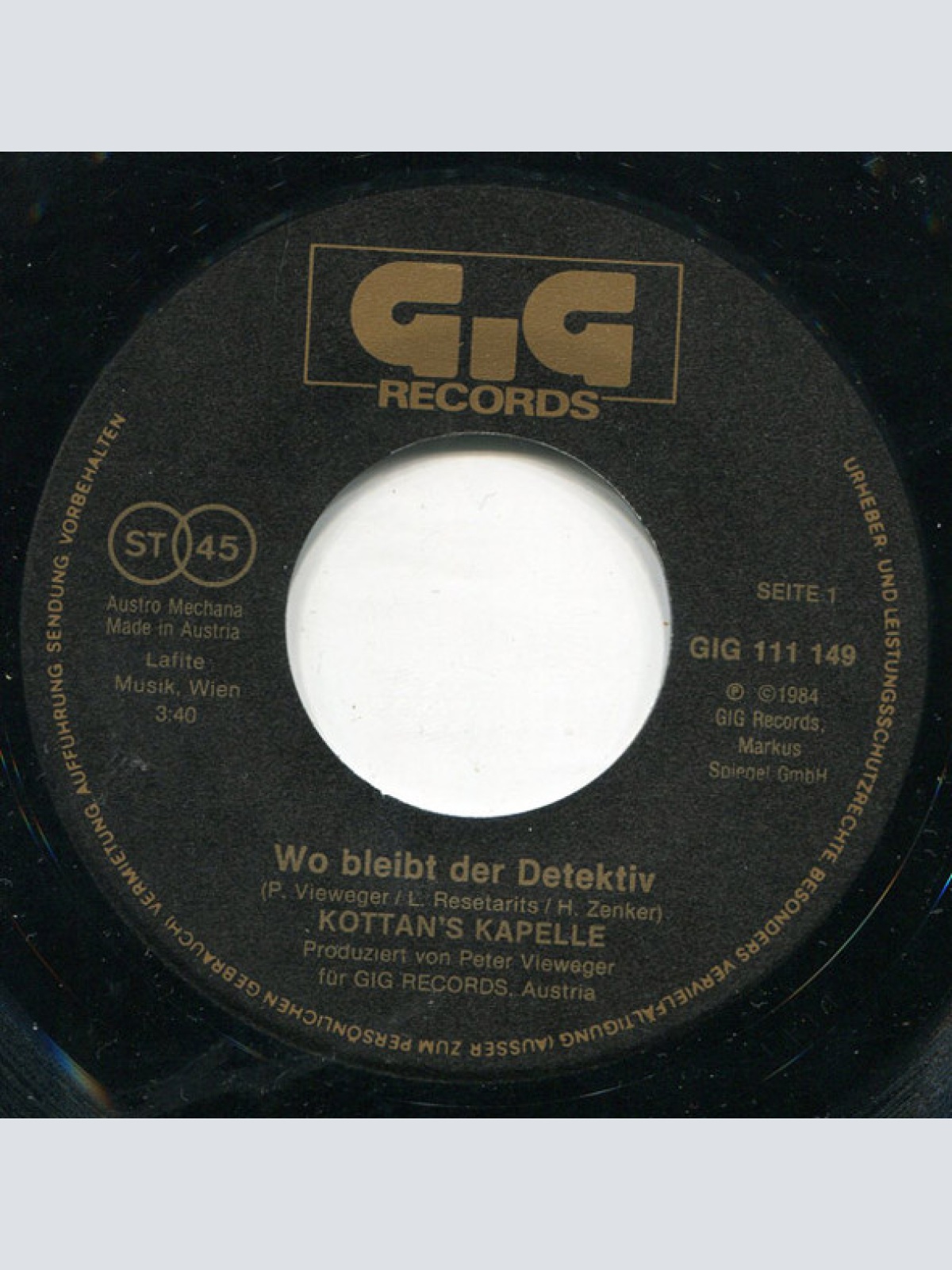 Vinyl / Kottan's Kapelle - Wo Bleibt Der Detektiv