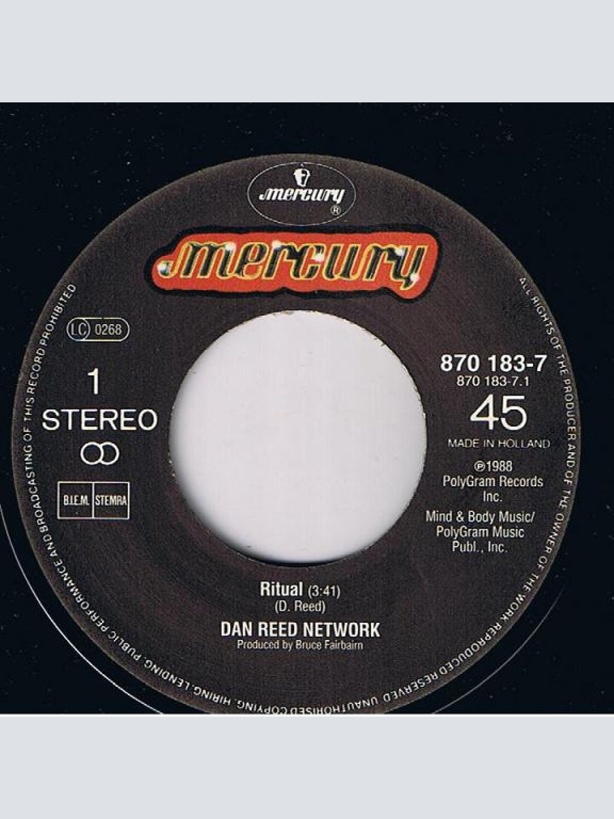 Vinyl / Dan Reed Network - Ritual