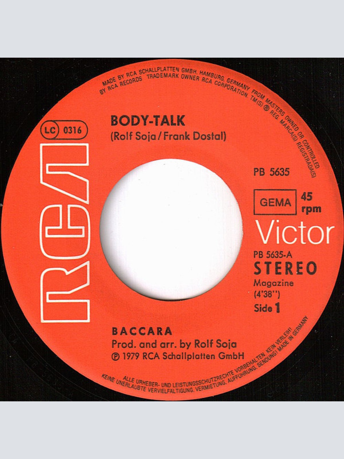 Vinyl / Baccara - Body-Talk