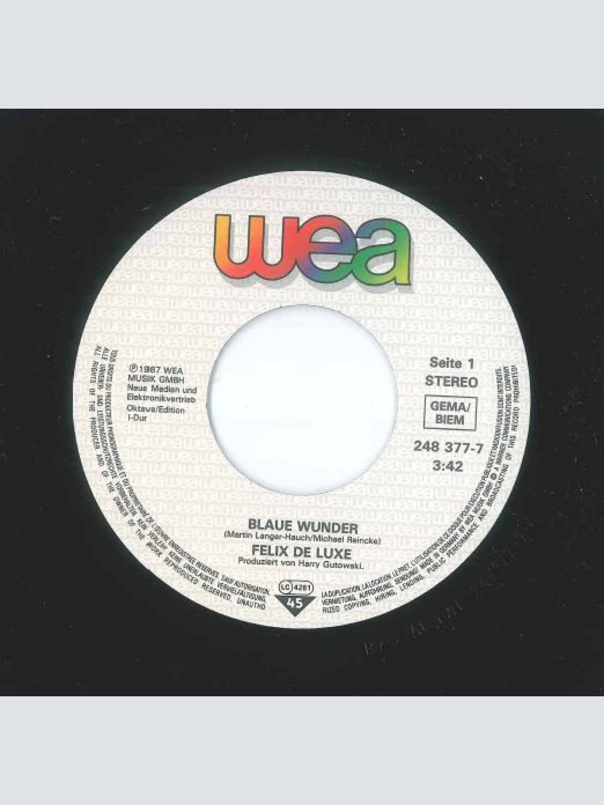 Vinyl / Felix De Luxe - Blaue Wunder