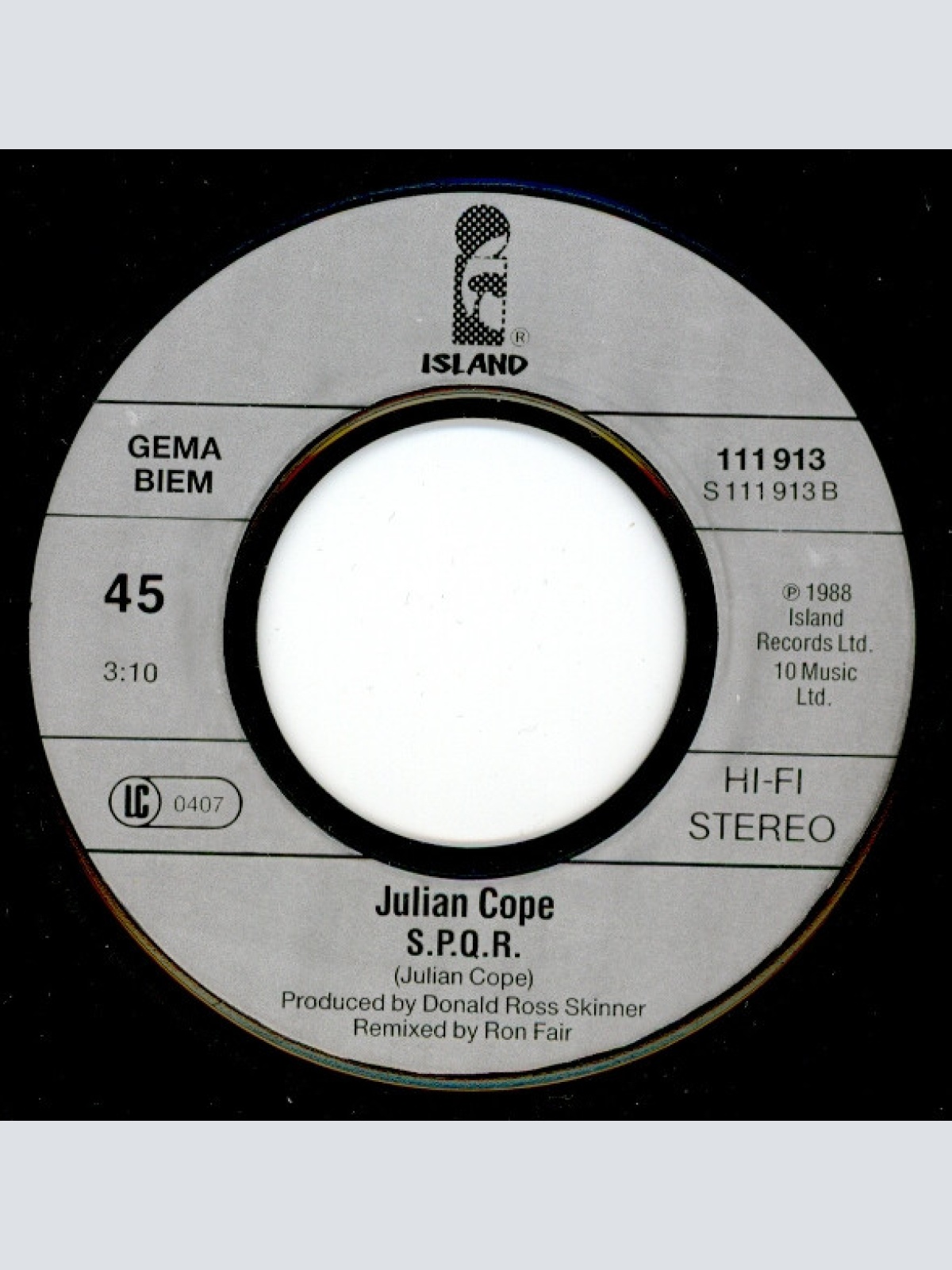 Vinyl / Julian Cope - 5 O' Clock World