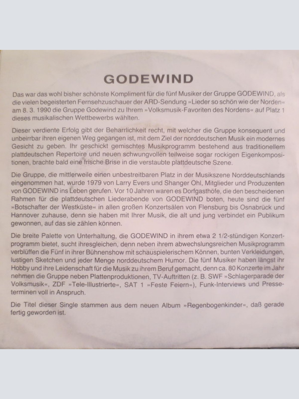 Vinyl / Godewind - Überall Du / Straatencafé