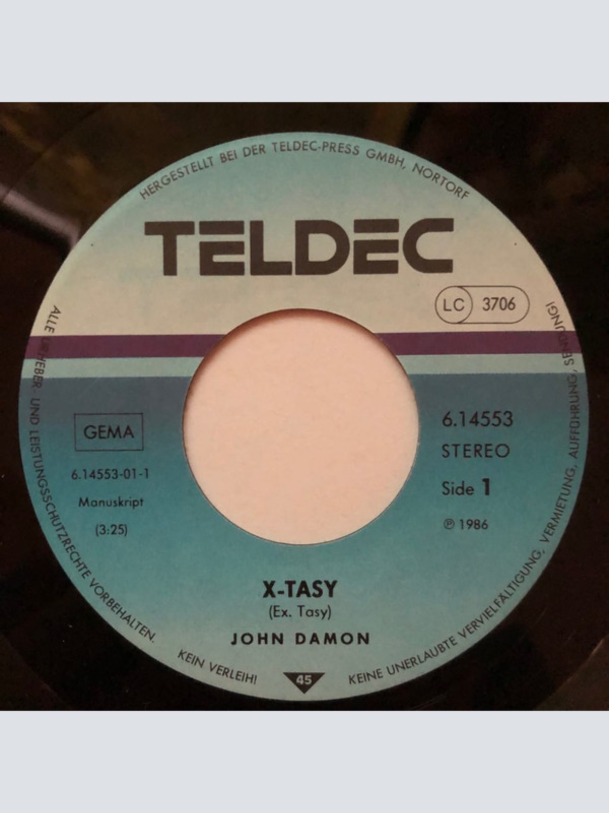 Vinyl / John Damon - X-Tasy / X-Tenzion