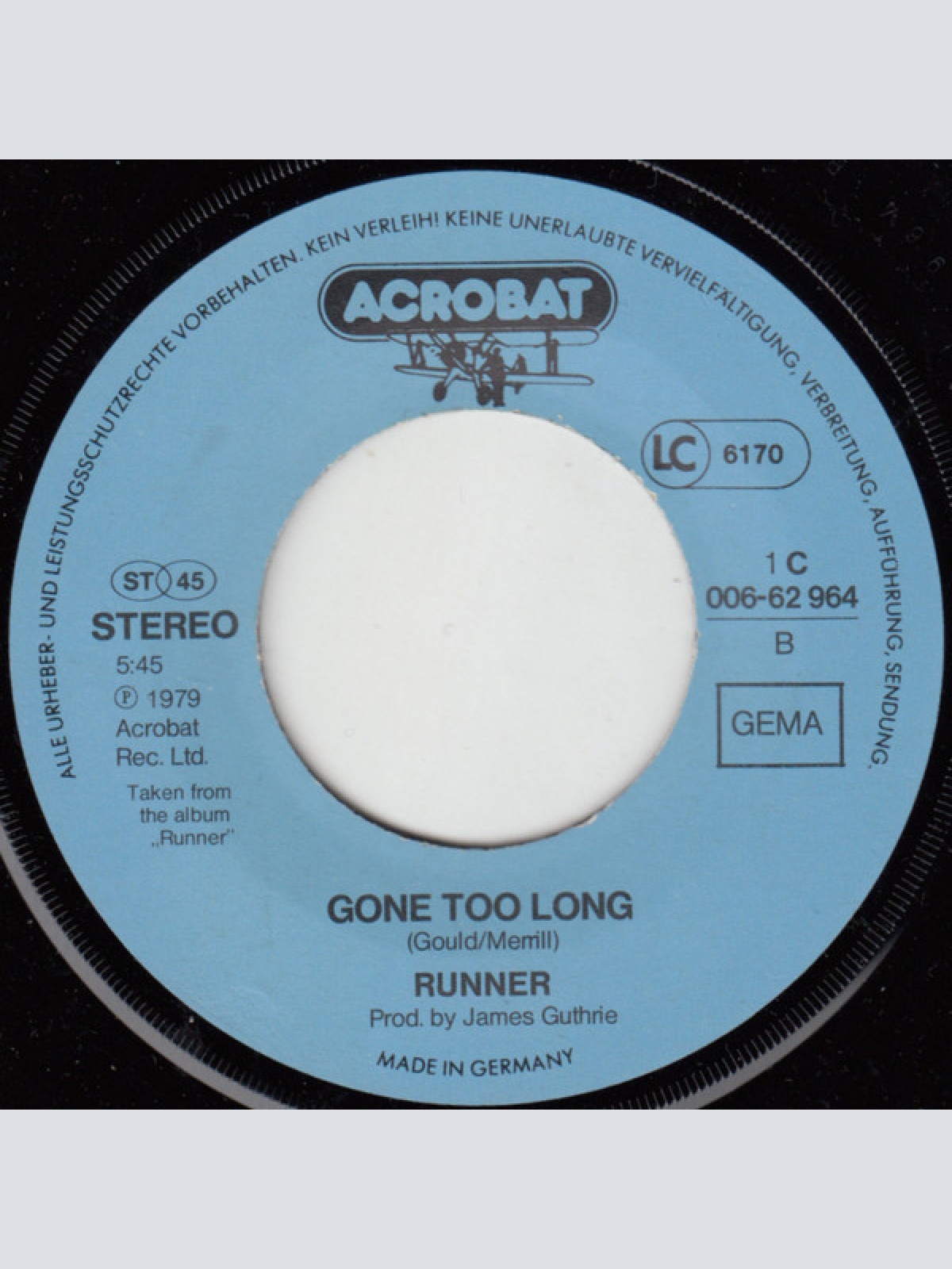 Vinyl / Runner (2) - Run For Your Life