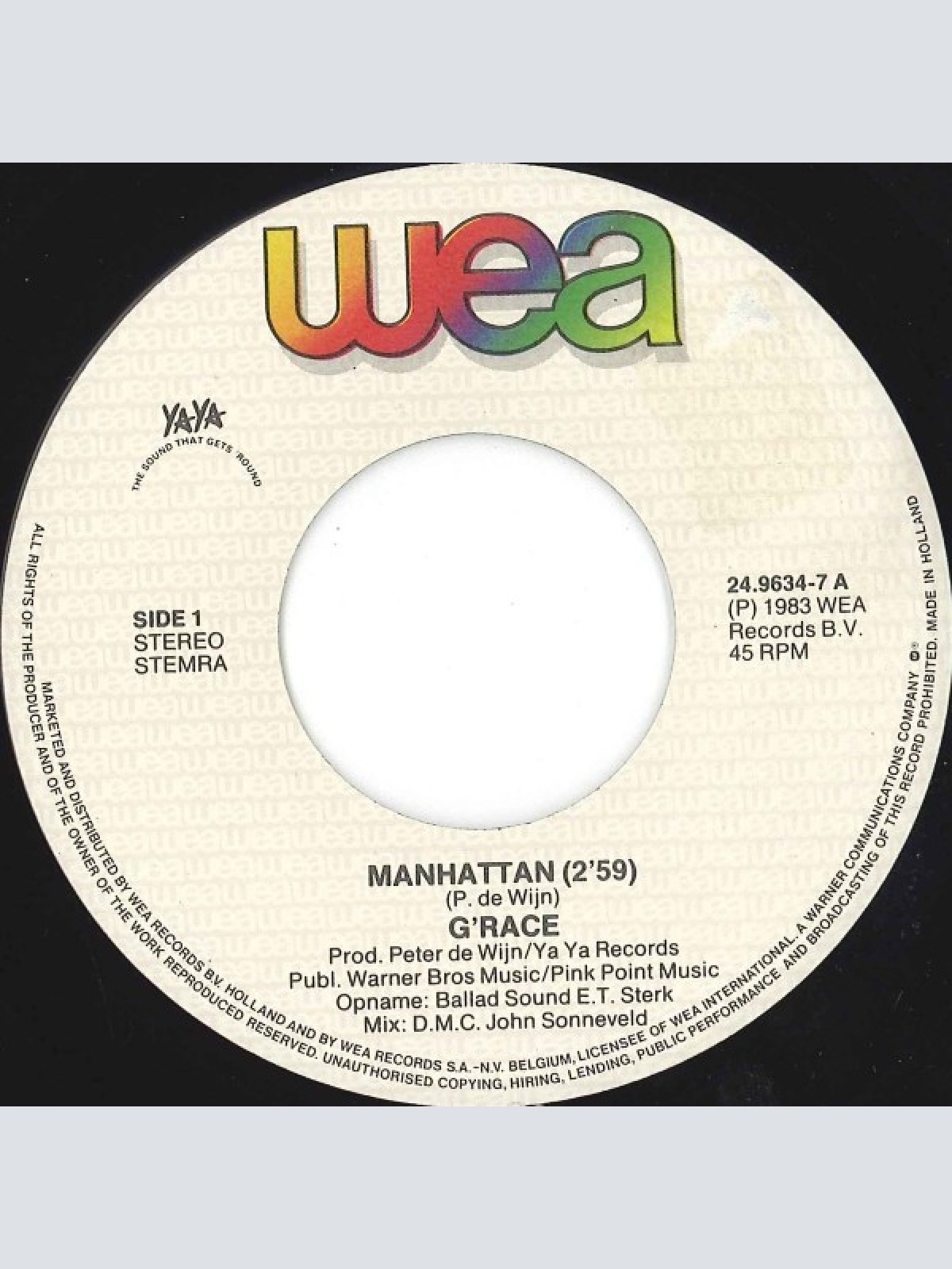 Vinyl / G'Race - Manhattan
