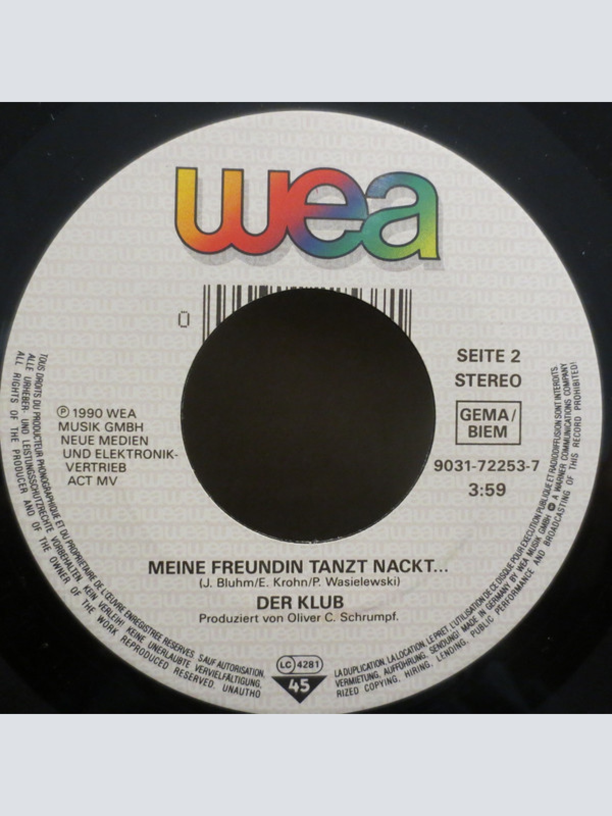 Vinyl / Der Klub - Zack