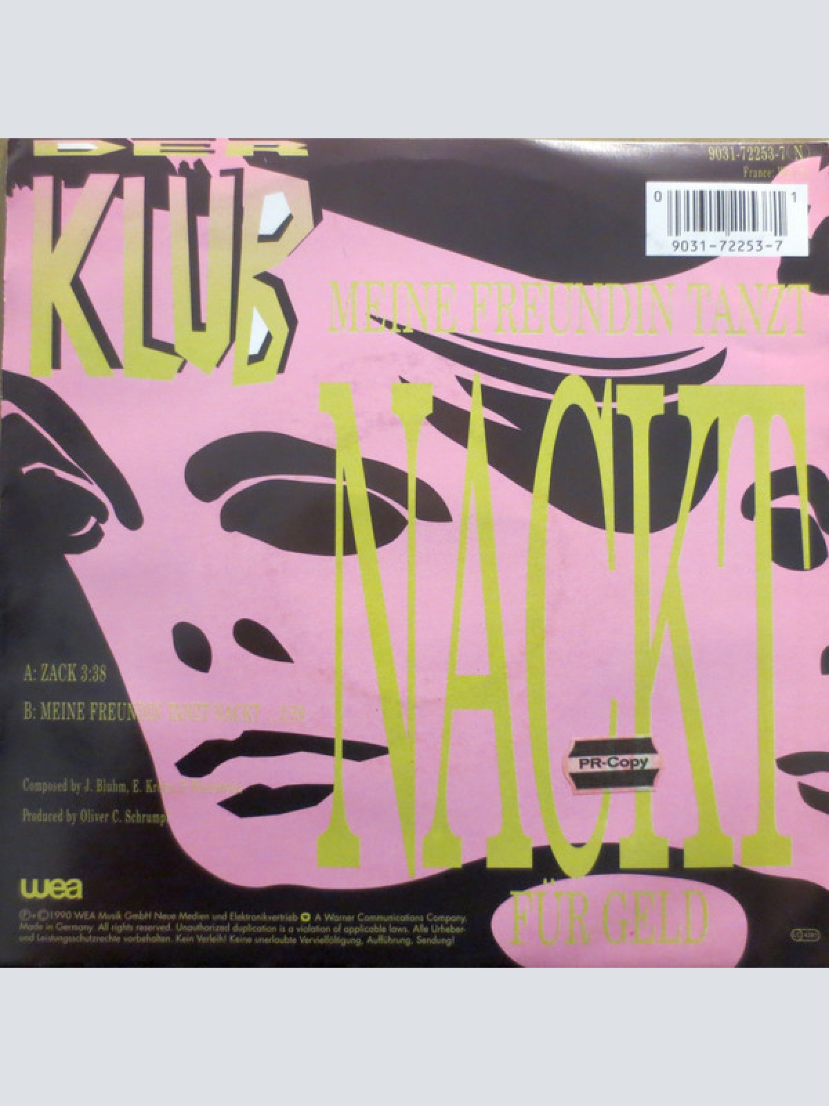 Vinyl / Der Klub - Zack