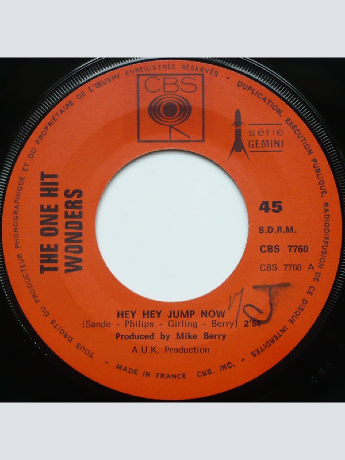 Vinyl / The One Hit Wonders - Hey Hey Jump Now / Goodbye