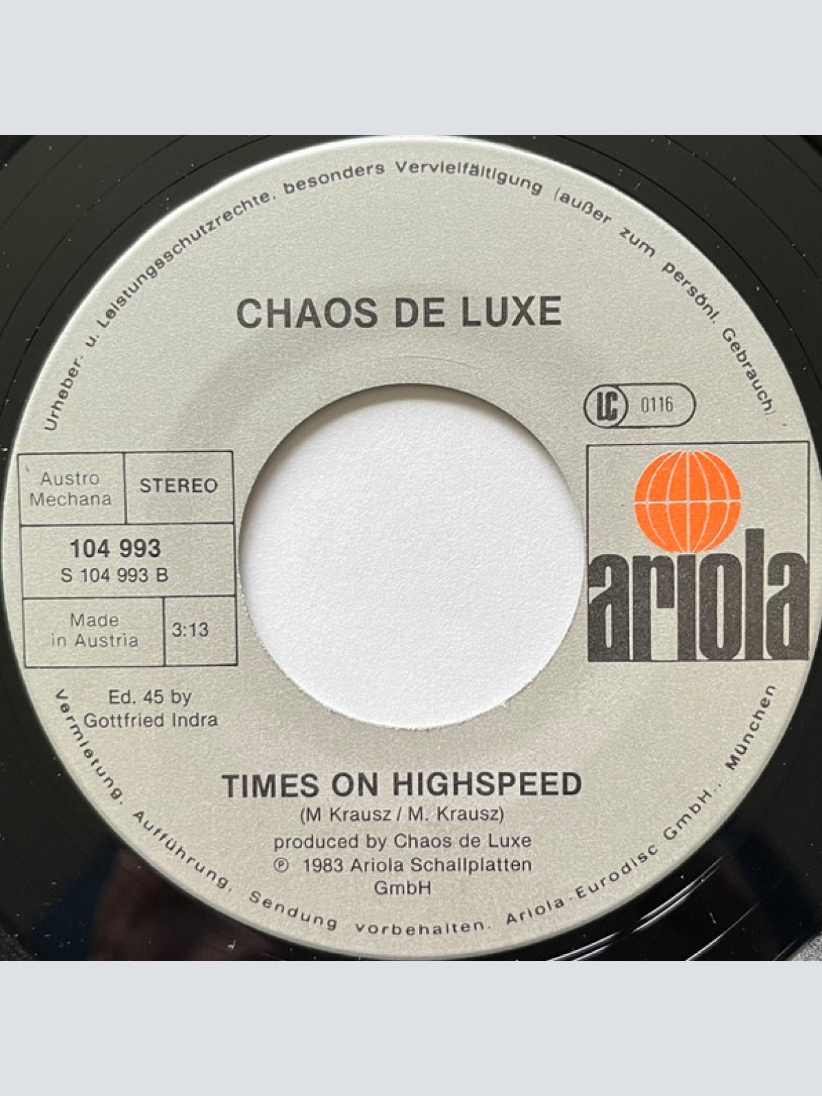 Vinyl / Chaos De Luxe - ABCD 1-2-3