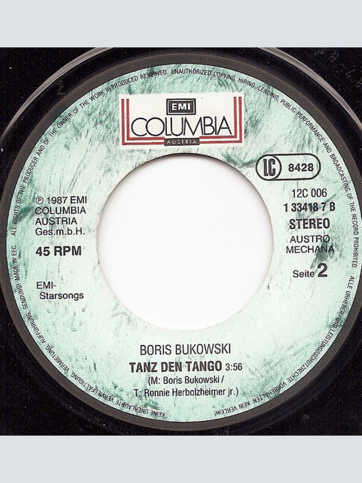 Vinyl / Boris Bukowski - Krieg' Dich Nicht Hinunter