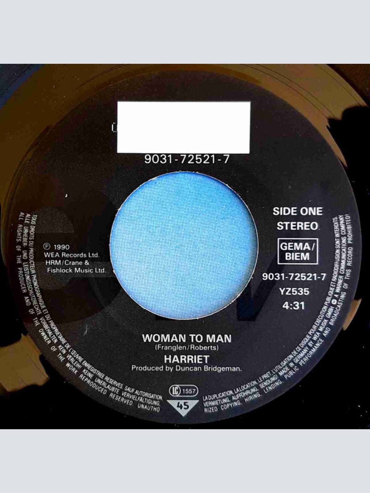 Vinyl / Harriet* - Woman To Man