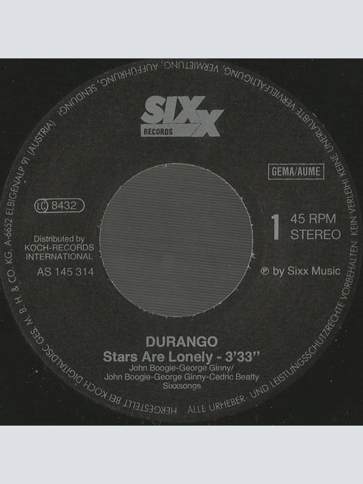 Vinyl / Durango (2) - Stars Are Lonely