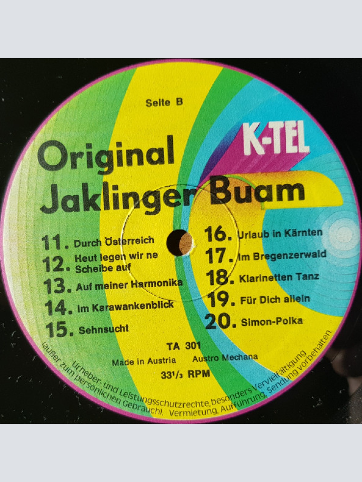 Vinyl / Original Jaklinger Buam* - Wir Jaklinger Grüßen