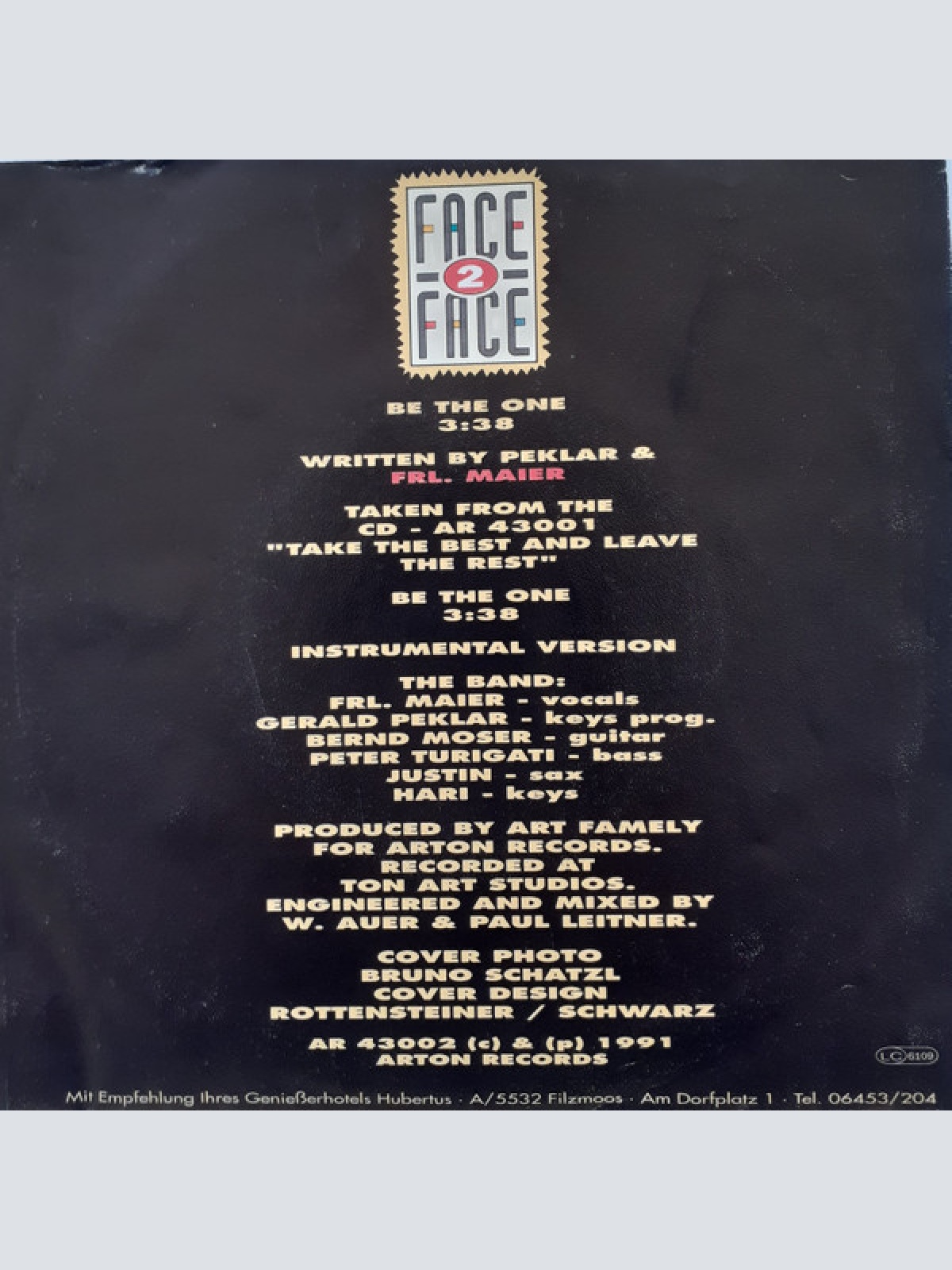 Vinyl / Face 2 Face (3) - Be The One