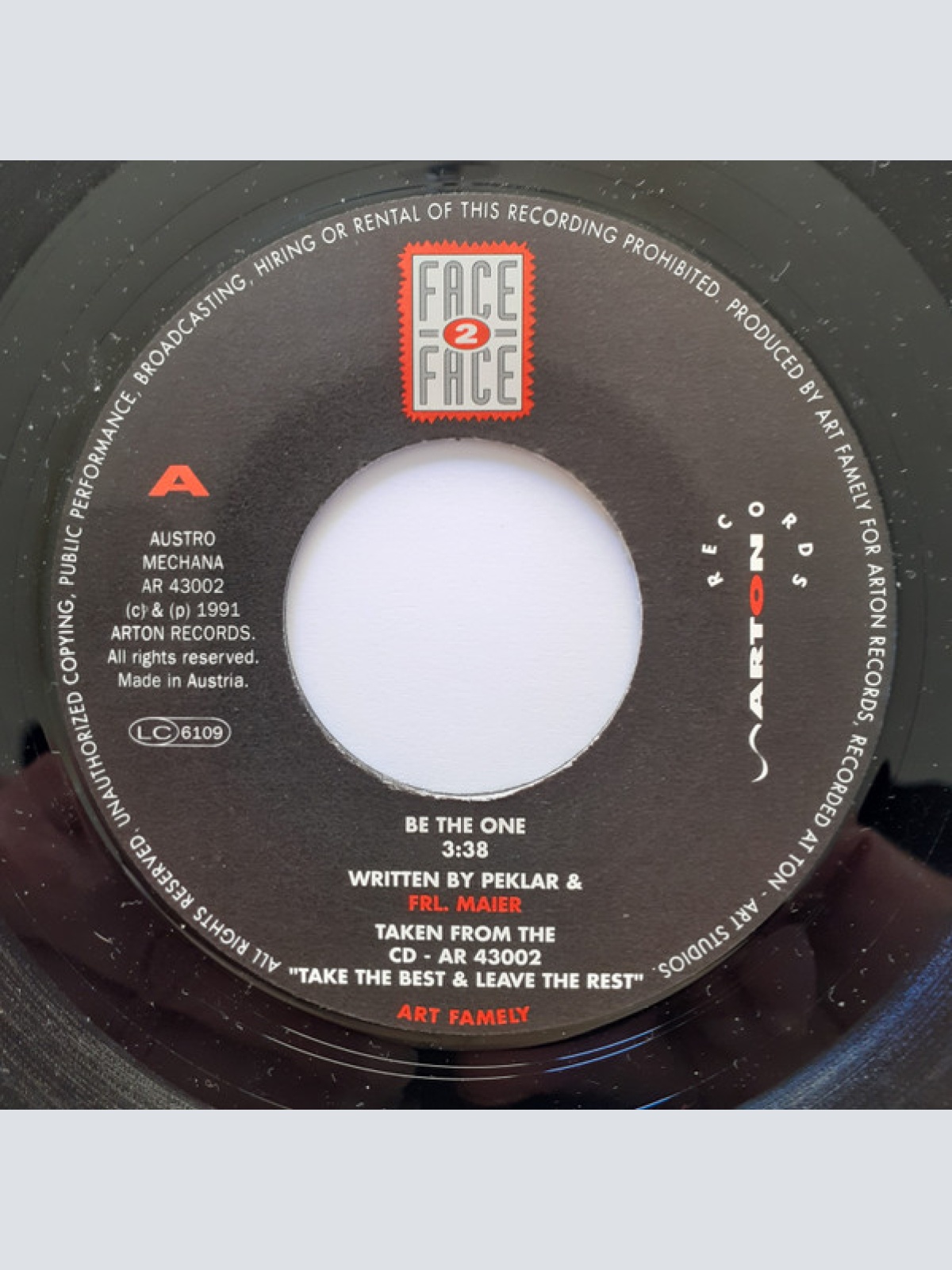 Vinyl / Face 2 Face (3) - Be The One