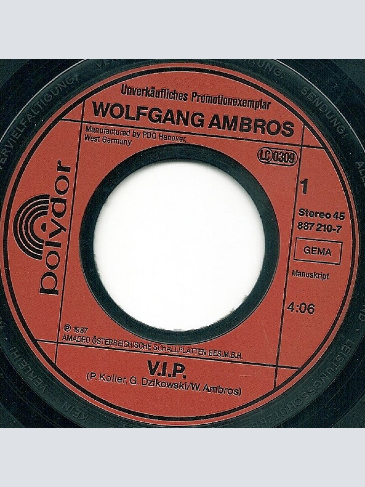 Vinyl / W. Ambros* - V.I.P.
