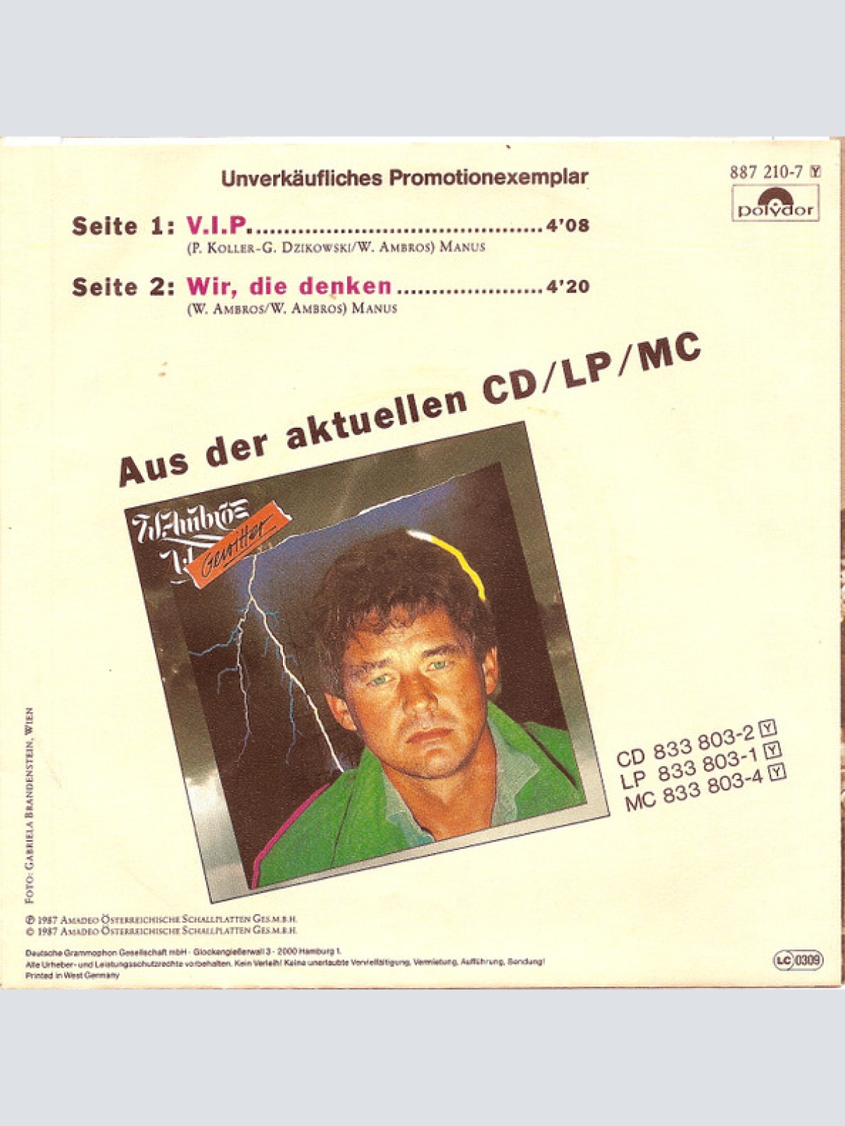 Vinyl / W. Ambros* - V.I.P.