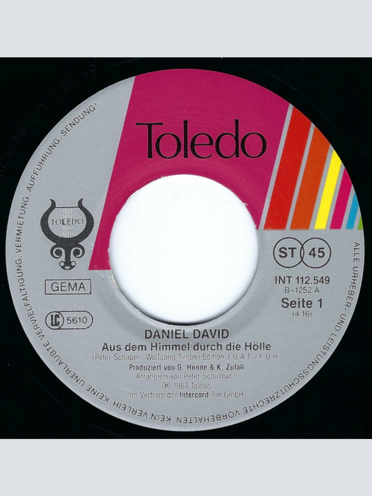 Vinyl / Daniel David (2) - Aus Dem Himmel Durch Die Hölle