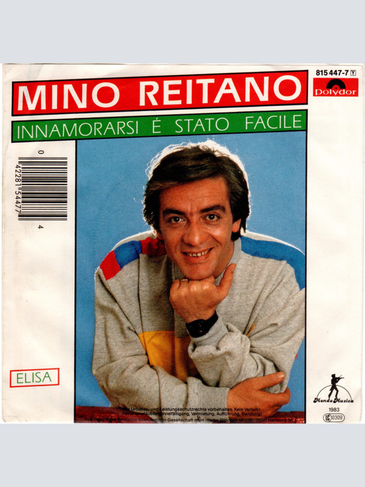 Vinyl / Mino Reitano - Innamorarsi E' Stato Facile