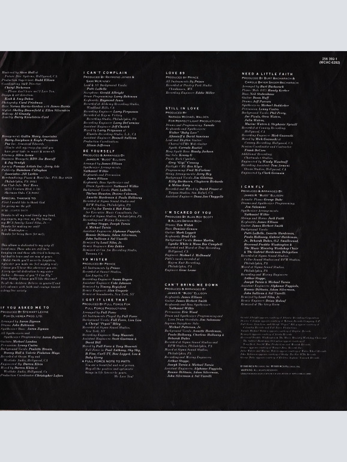 Vinyl / Patti LaBelle - Be Yourself