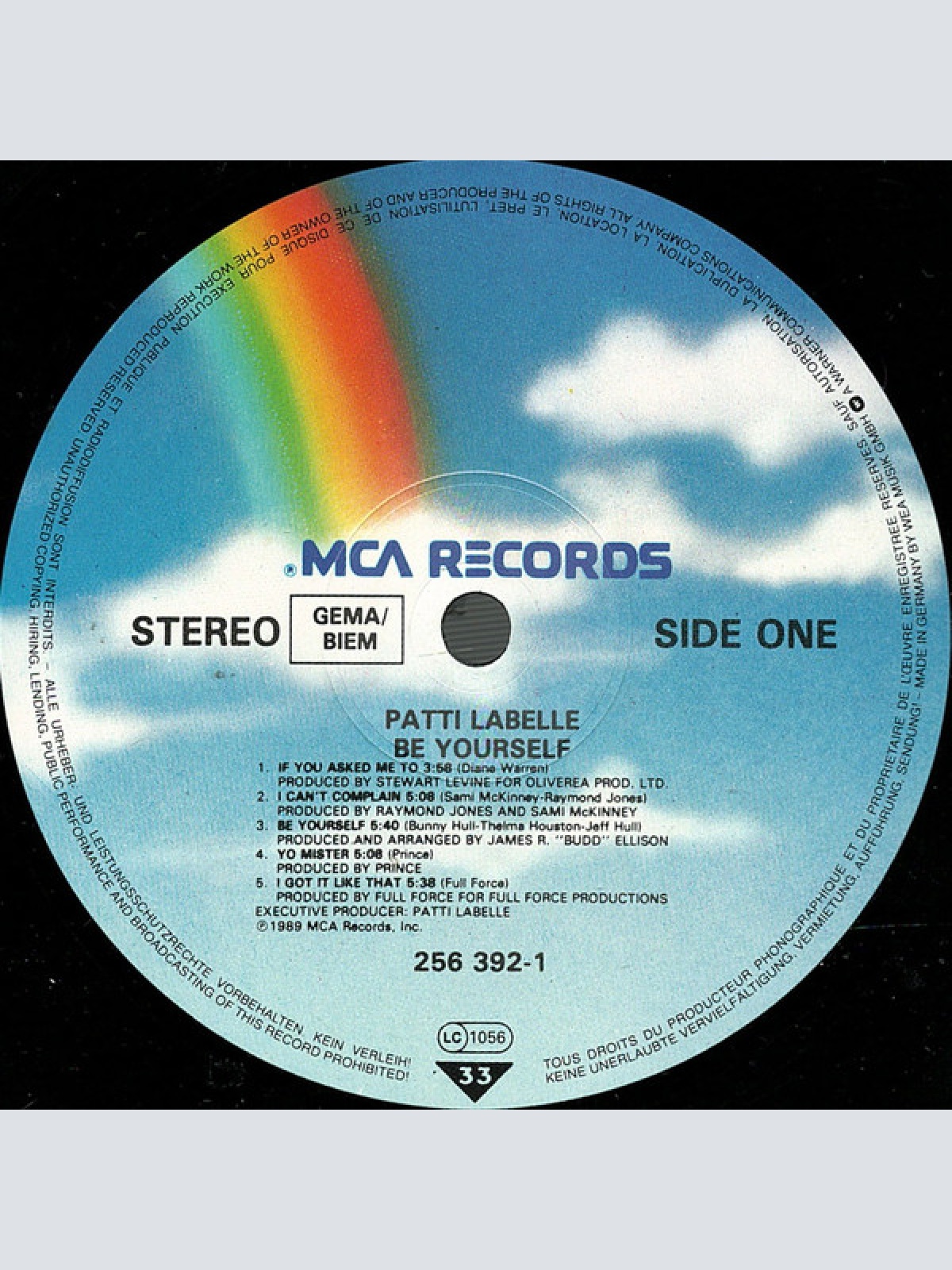 Vinyl / Patti LaBelle - Be Yourself