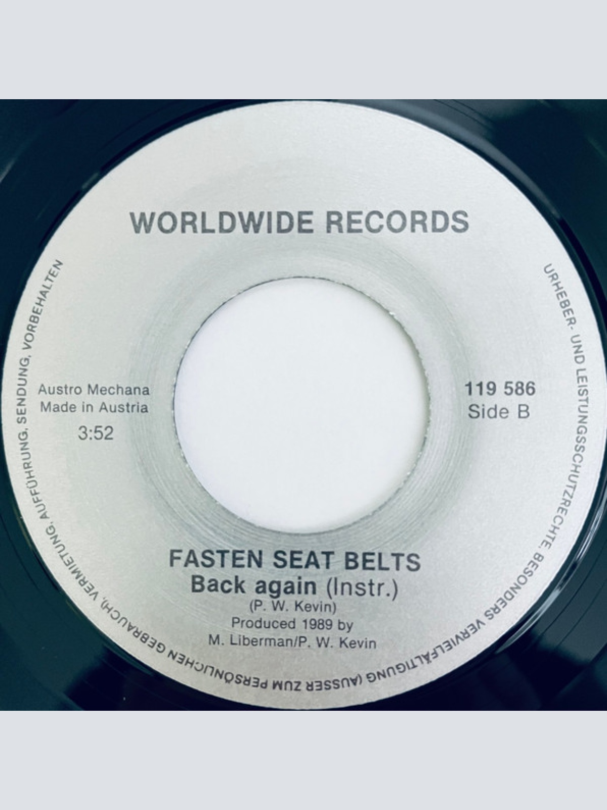Vinyl / Fasten Seat Belts - Back Again