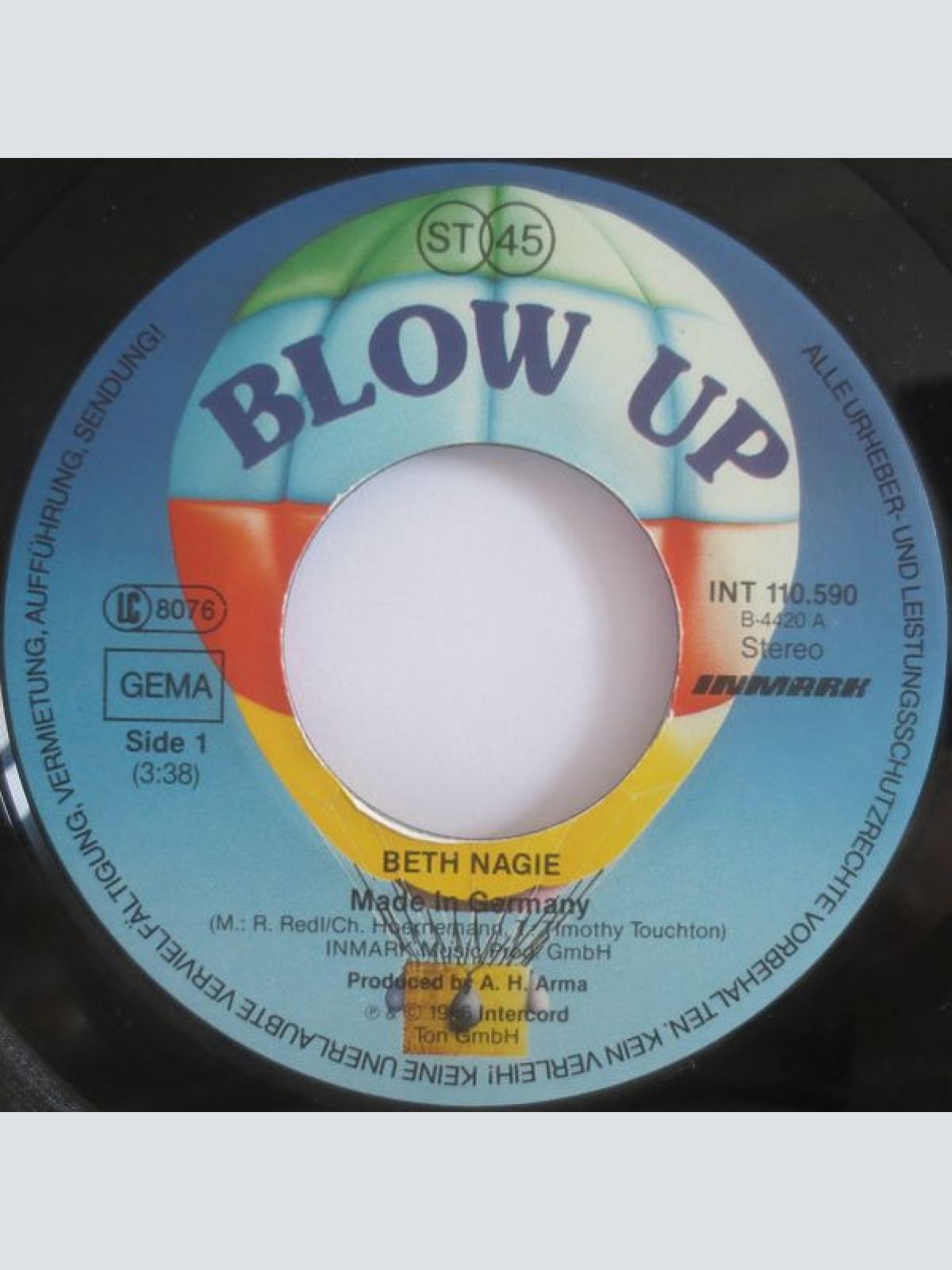 Vinyl / Beth Nagie - Made In Germany