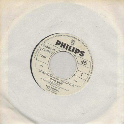 Vinyl / Hana Hegerová - Meine Stadt (Die Moldau)