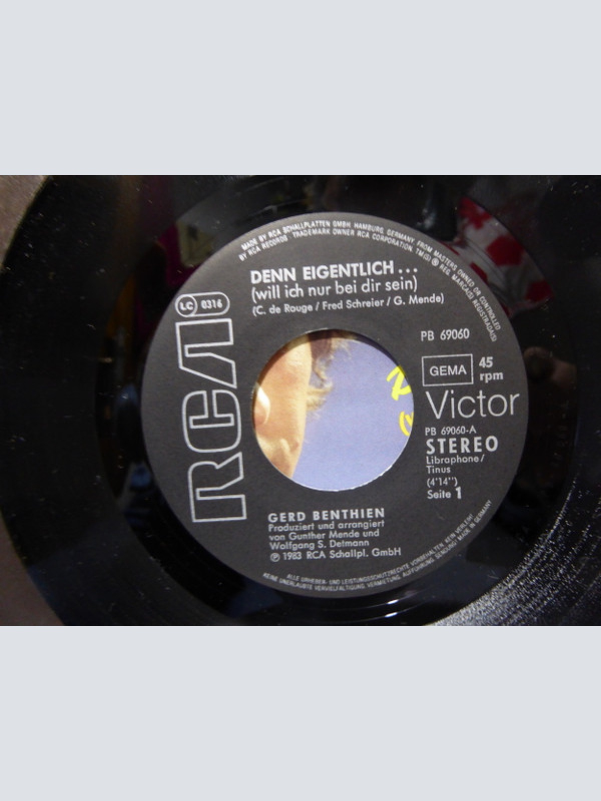 Vinyl / Gerd Benthien - Denn Eigentlich... (Will Ich Nur Bei Dir Sein) / Der Clochard