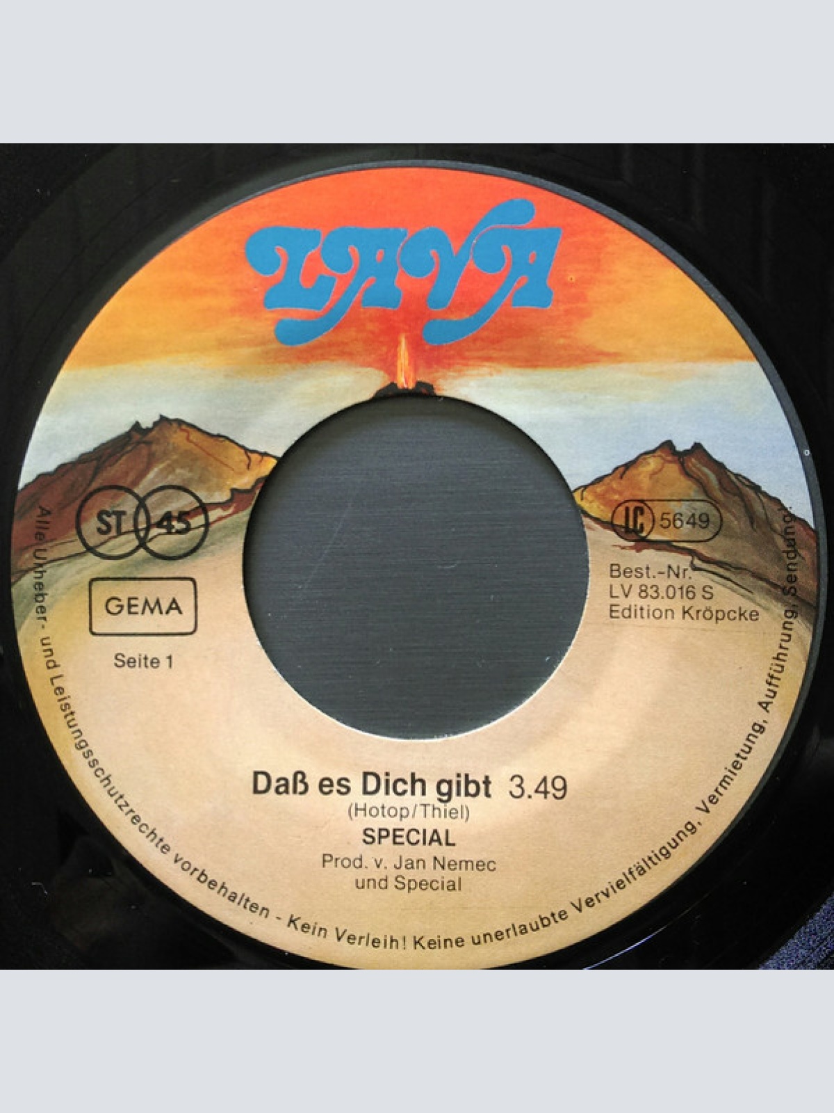 Vinyl / Special (7) - Daß Es Dich Gibt