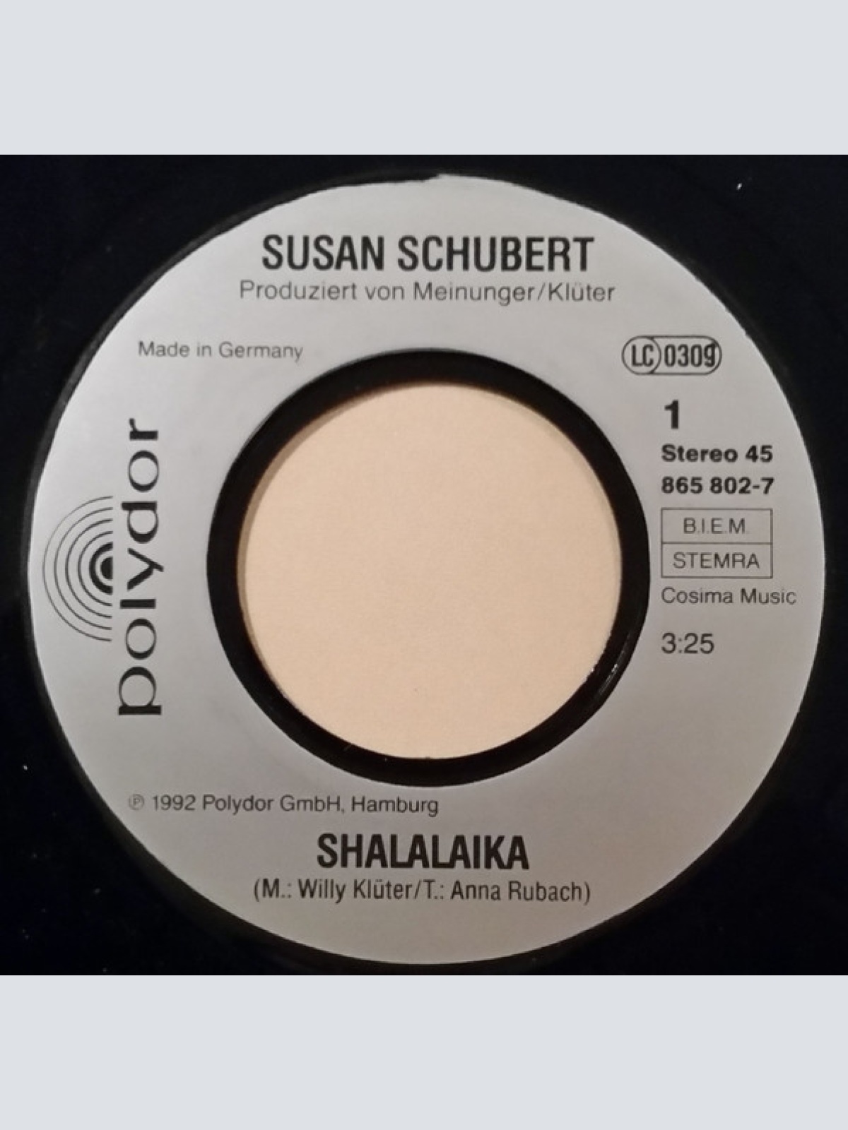 Vinyl / Susan Schubert - Shalalaika