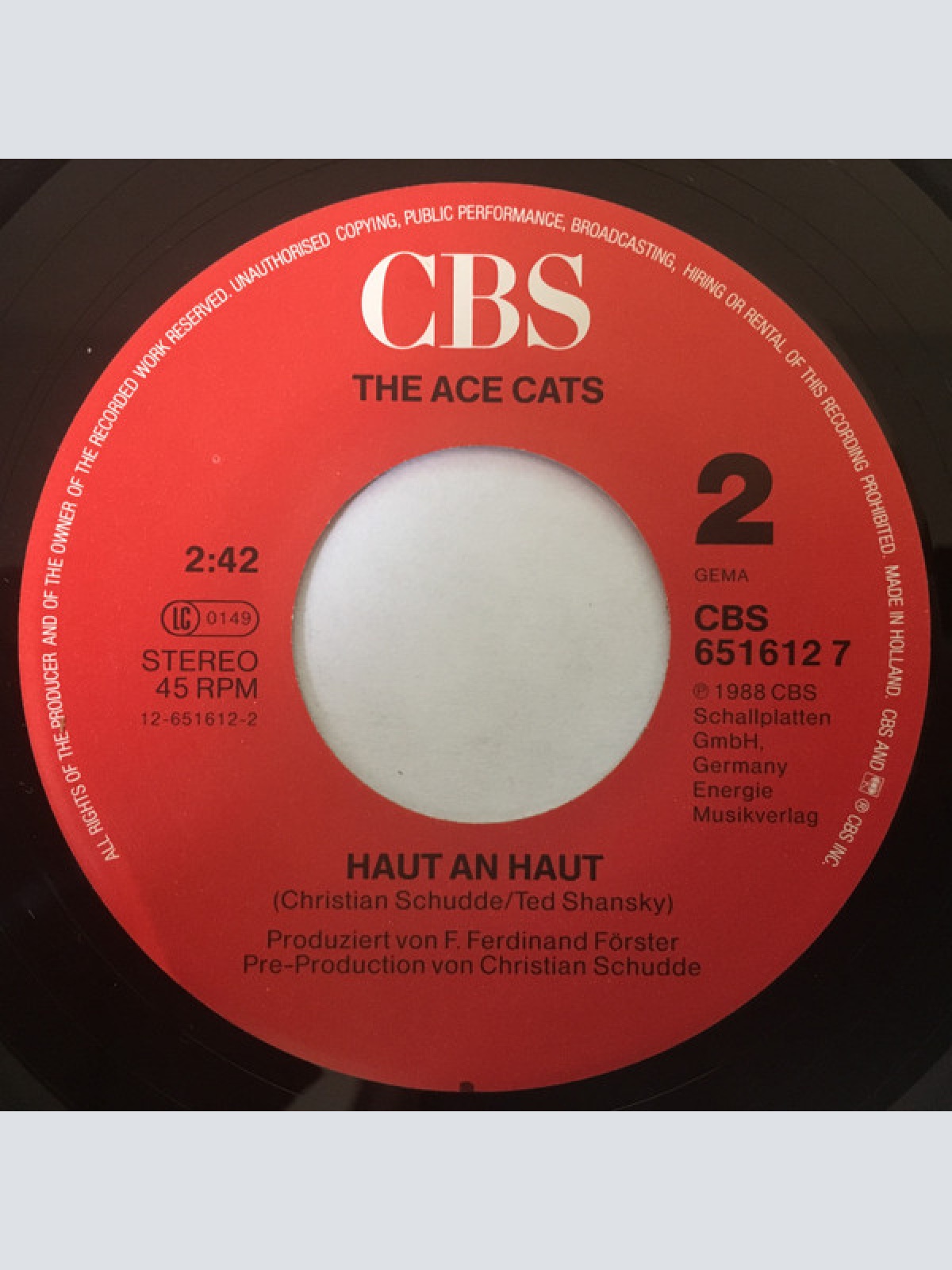 Vinyl / The Ace Cats - Süsse Siebzehn