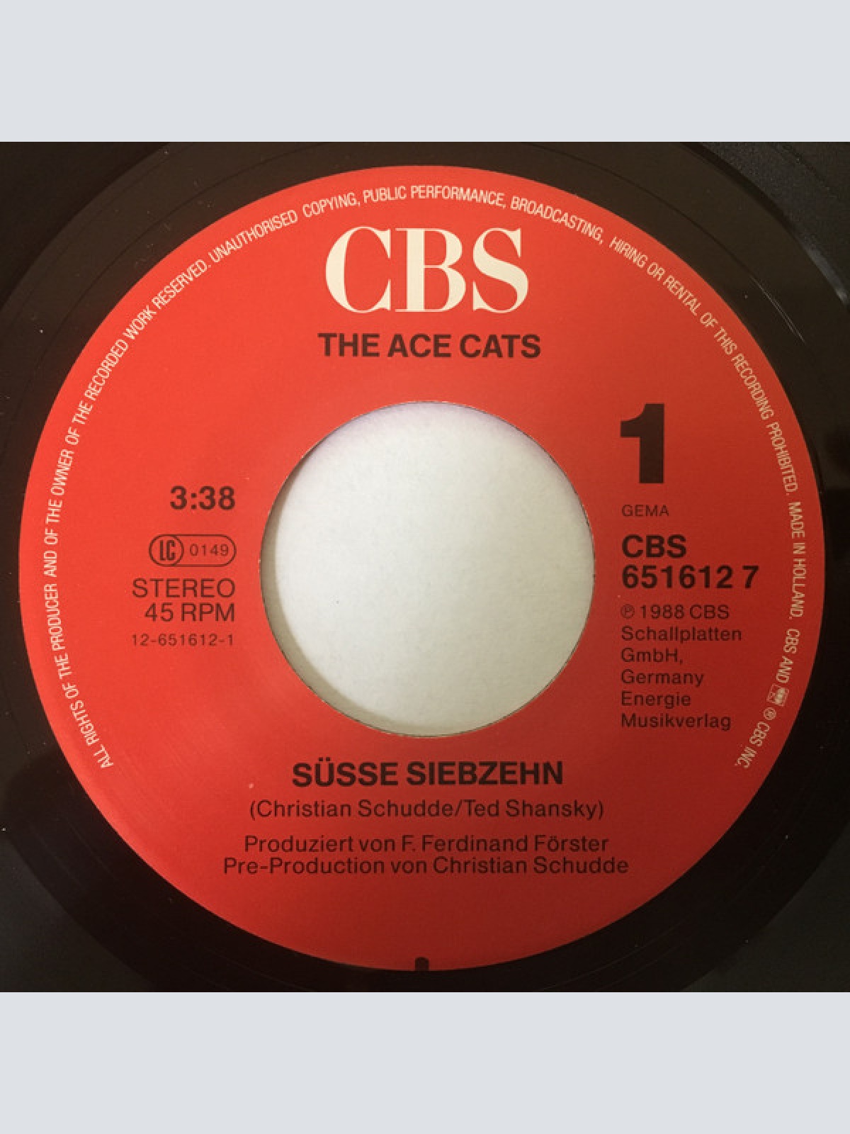 Vinyl / The Ace Cats - Süsse Siebzehn